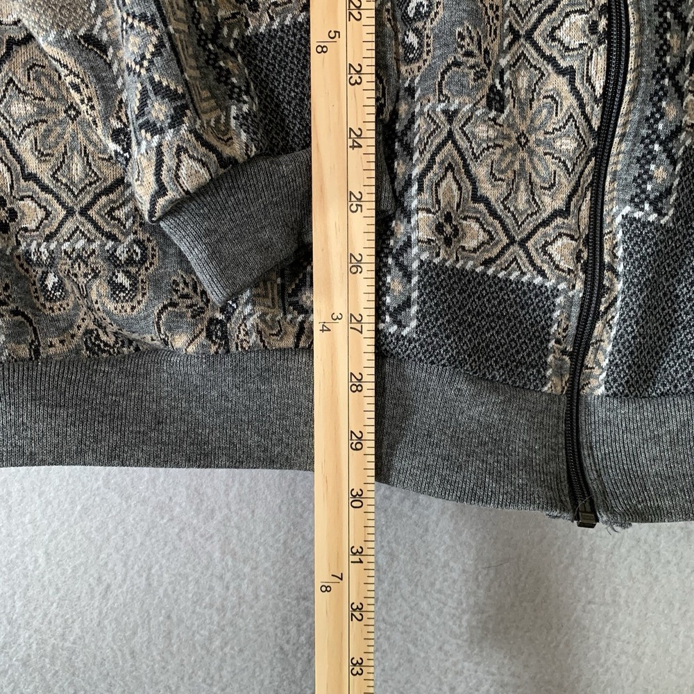 D. K. GOLD/ DONNKENNY JERSEY ZIP-UP JACKET SIZE: M - Picture 3 of 8